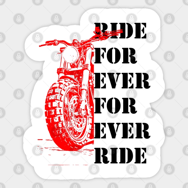 T100 Scrambler For Ever Ride Sticker by TwoLinerDesign